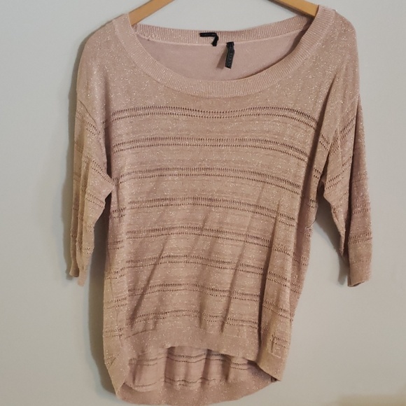Guess Tops - Guess Knit Blouse Small Rose Sparkle EUC